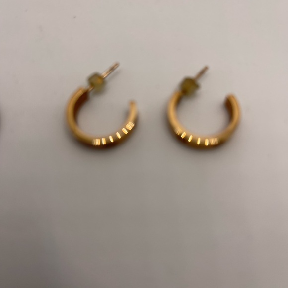 Copy Love Stainless Steel Mini Hoops - Pink - Picture 7 of 9